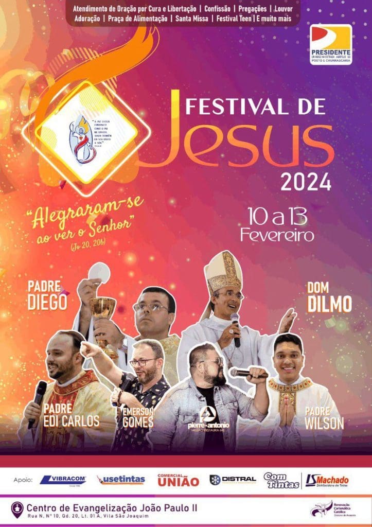Imagem folder divulgação Festival de Jesus