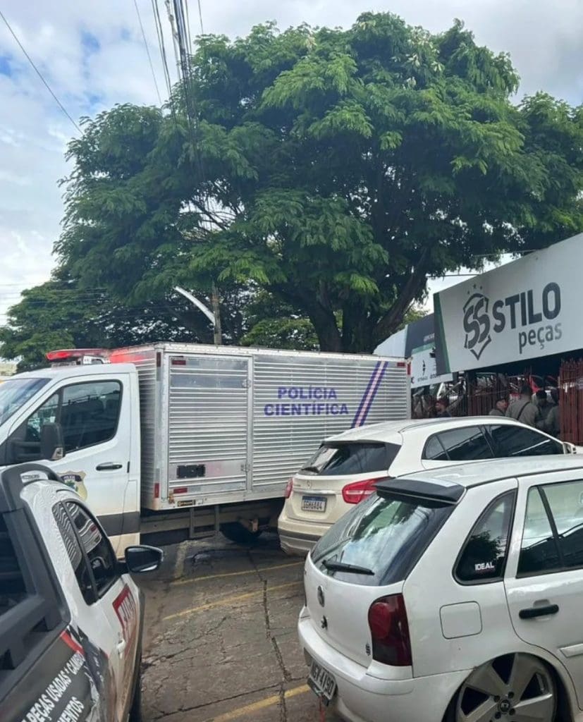 Imagem fachada loja onde ocorreu o crime