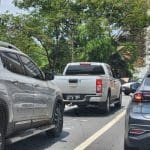 Imagem Carros parados no trânsito