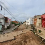 Imagem terreno afundando Maceio