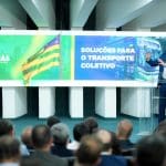 Imagem Caiado falando sobre investimentos do transporte publico