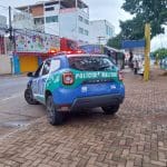 Viatura da Policia Militar de Goiás, em patrulhamento na cidade