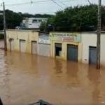 Imagem inundação na Rua Amazílio Lino em Anápolis, Goiás