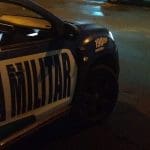 Imagem viatura da Policia a noite