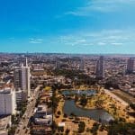 Imagem aérea da cidade de Anápolis