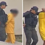 Imagem mãe e filho presos