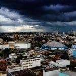 Imagem da cidade de Anápolis com Céu encoberto