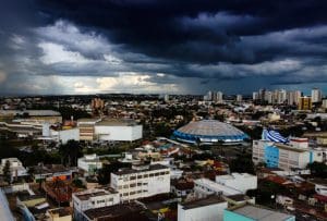 Imagem da cidade de Anápolis com Céu encoberto