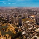 Imagem aérea cidade de Anápolis, Goiás