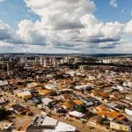 Imagem aérea da cidade de Anápolis, Goiás