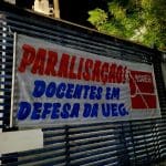 Imagem faixa paralisacao ueg