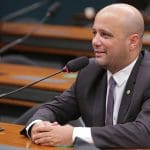 Imagem Major Vitor Hugo no plenário da Camara dos deputados