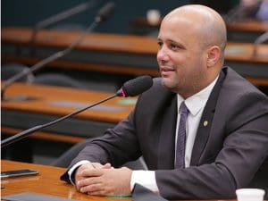 Imagem Major Vitor Hugo no plenário da Camara dos deputados
