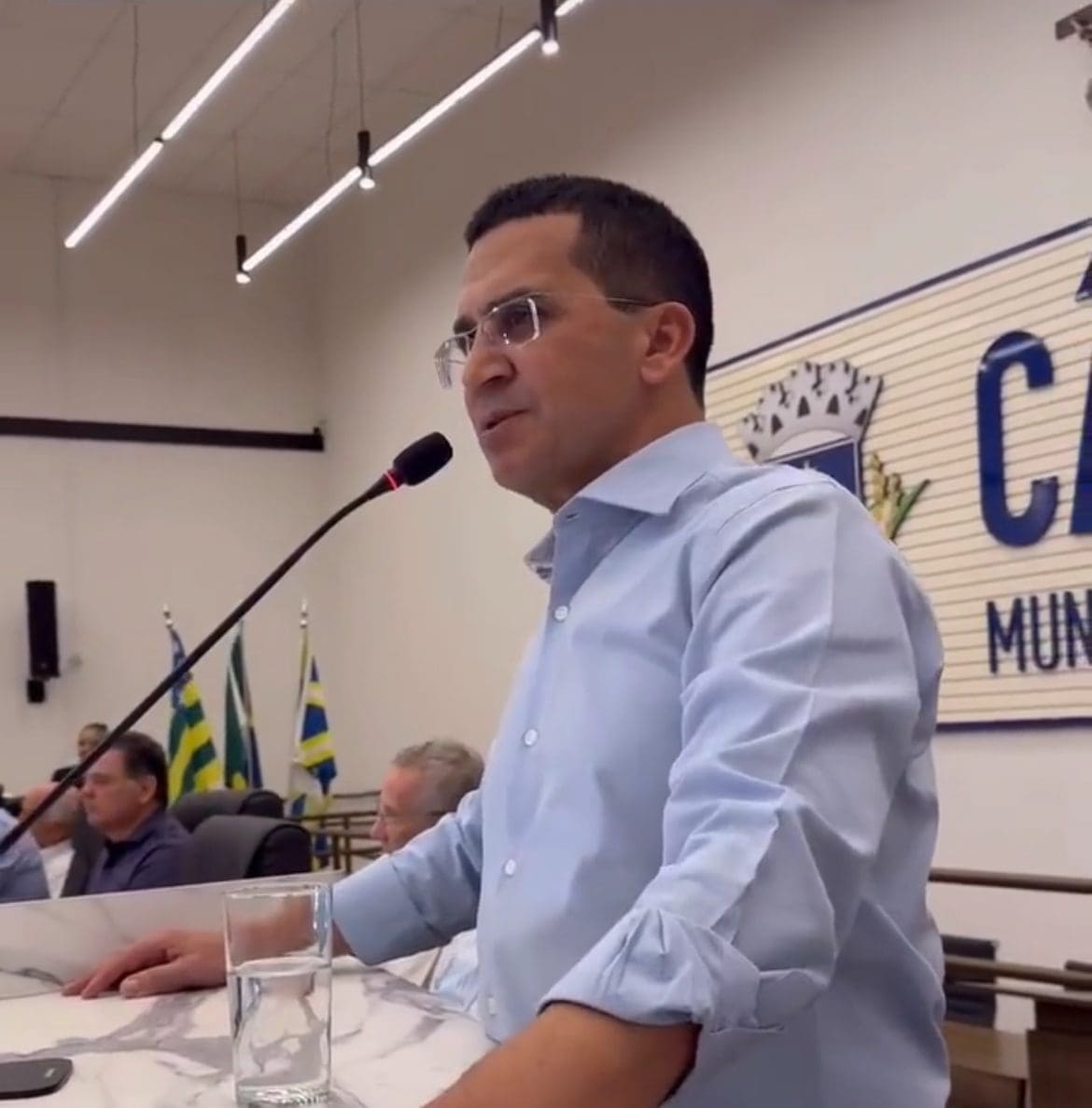 Imagem Hélio Lopes discurso na câmara municipal