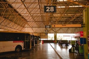 Imagem ônibus na rodoviária de Anápolis