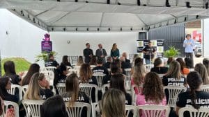 Imagem evento inauguração DEAM Anápolis