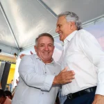 Imagem prefeito Vilmar Mariano e governador Ronaldo Caiado