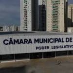 Prédio da Câmara Municipal de Anápolis, vista aérea.