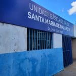 Fachada da Unidade Básica de Saúde da Vila Santa Maria de Nazareth.
