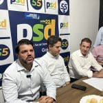 Imagem Márcio Correa, Ismael Alexandrino e Vanderlan Cardoso