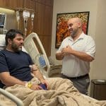 Imagem Márcio internado no hospital