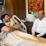 Imagem Márcio Corrêa e Célio Silveira no hospital