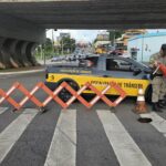 Imagem veiculo CMTT Interdição avenida Goiás com a Brasil