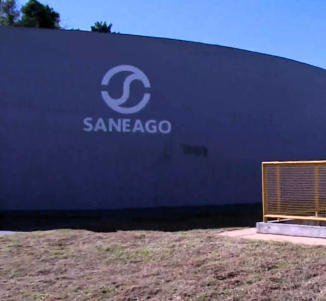 Imagem reservatório de água da Saneago