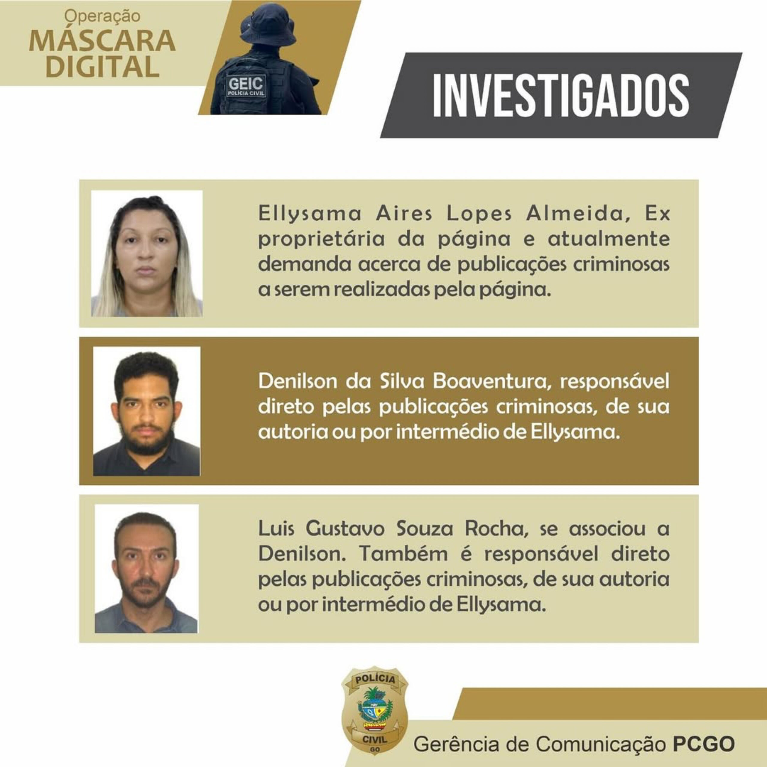 Imagem arte investigados Anapolis na Roda