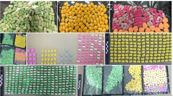 Imagem varios comprimidos de Ectasy