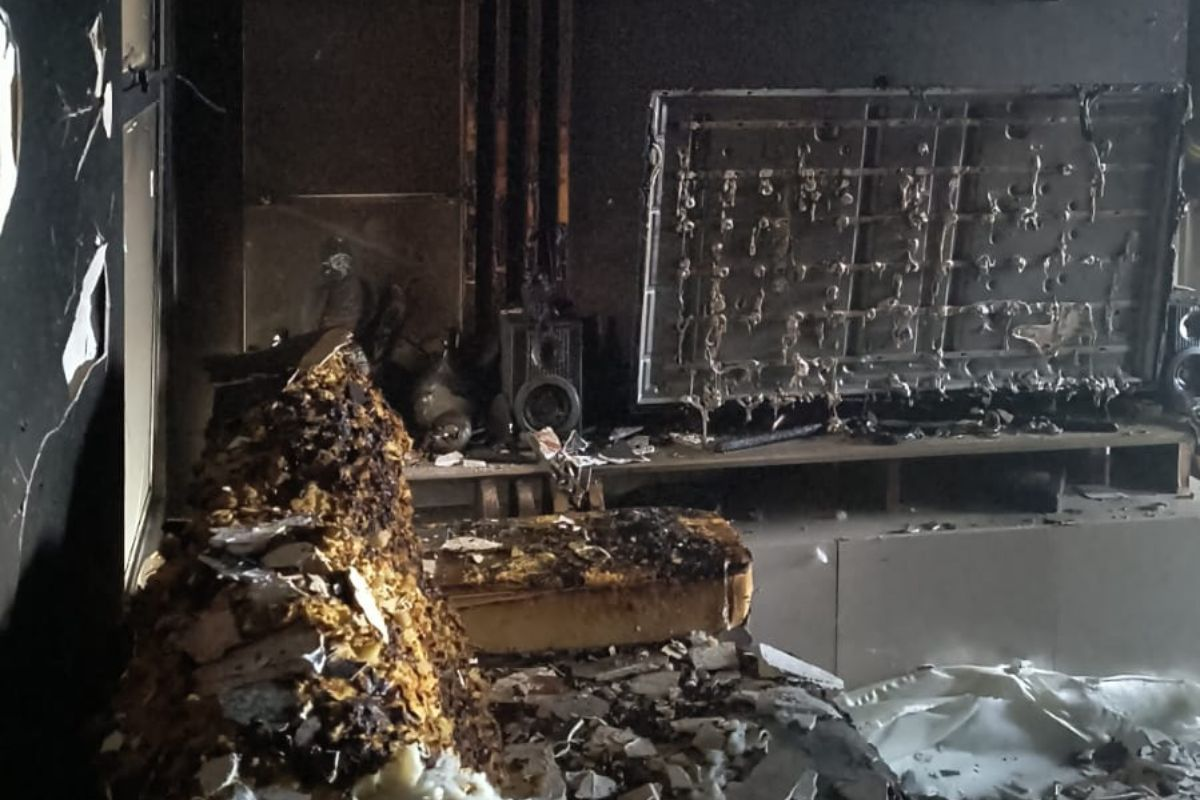 Imagens apartamento quiemado
