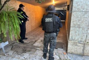 Imagem operação policiais do GEIC