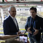 Imagem governador Ronaldo Caiado e Daniel Vilela na Ambev