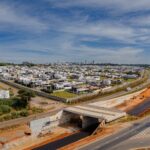 Imagem obras do Viaduto Recanto do Sol em Anápolis