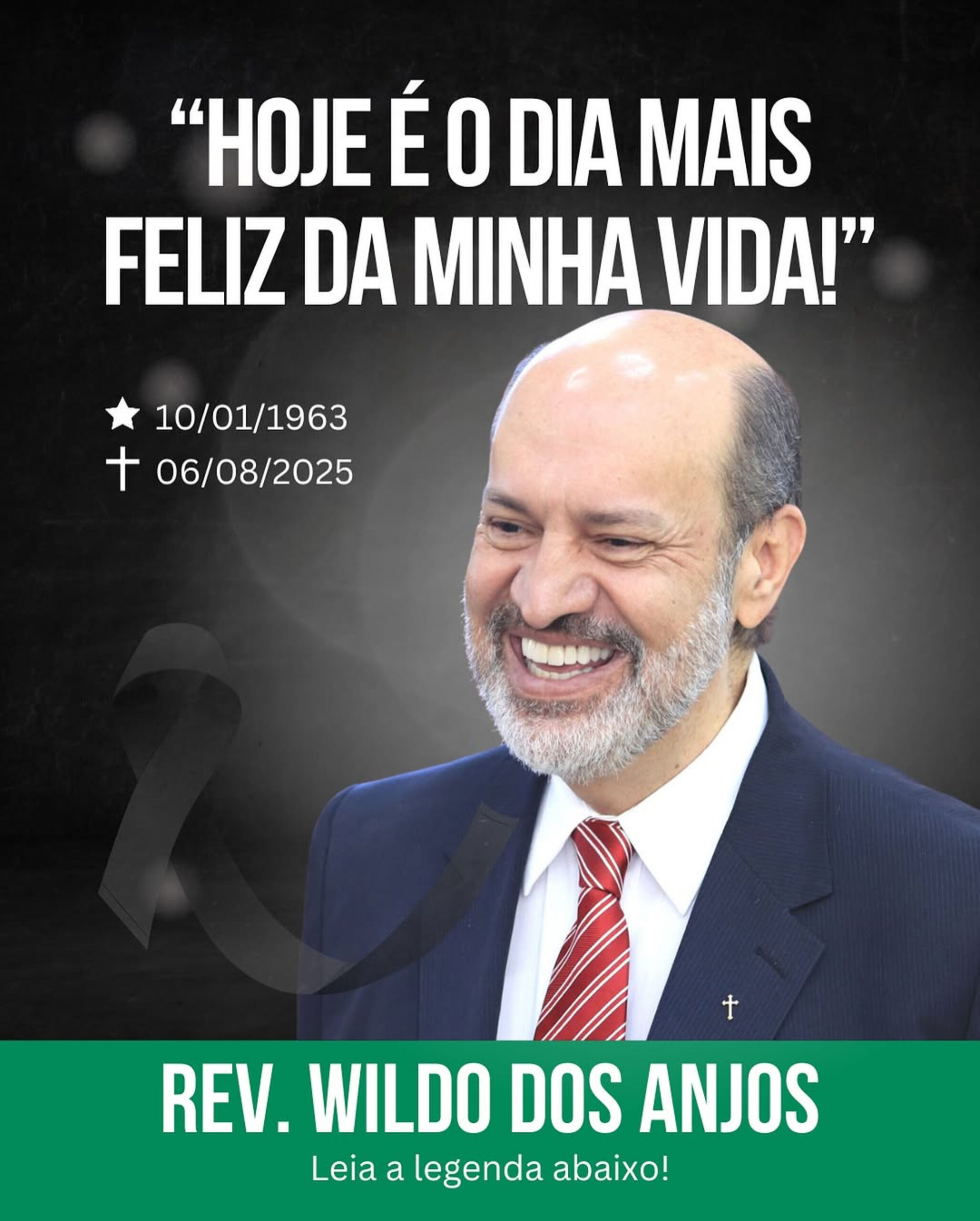 Imagem Rev. Wildo Gomes dos Anjos sorrindo