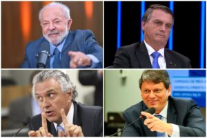 Imagem Lula, Bolsonaro, Caiado e Tarcisio