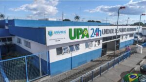 Imagem fachada de entrada UPA Vila Esperança Anápolis