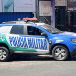 Imagem Viatura da Polícia Militar no centro Anápolis, Goiás