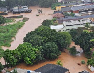 Imagem alagamento na cidade de Anápolis