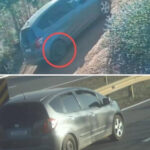 Imagem montagem de uma mesmo carro em dois lugares diferentes