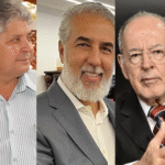Imagem montagem tres pessoas na foto