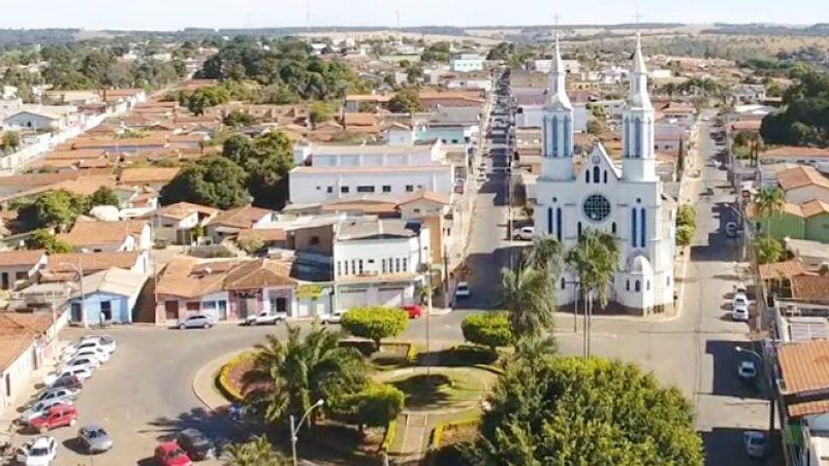Imagem aérea cidade de Silvânia Goiás