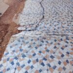 Imagem calçada aberta por obra