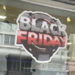 Imagem adesivo vidro escrito Black Friday