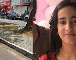 Imagem dividida local de acidente e ao lado jovem sorridente