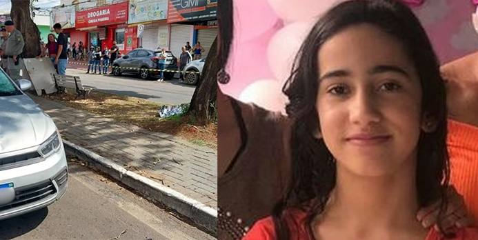 Imagem dividida local de acidente e ao lado jovem sorridente