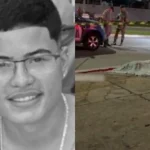 Imagem jovem sorrindo ao lado corpo coberto por um pano