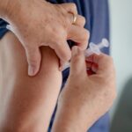 Imagem vacina aplicada no braço