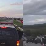 Imagem viatura polia na rodovia