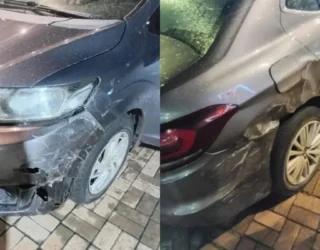 Imagem Carro batido com avarias
